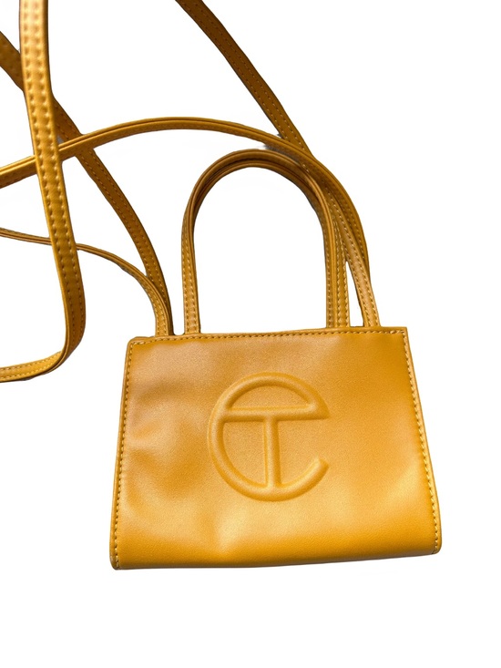 Telfar Handbags - Telfar Mustard Yellow Small Shopping Bag Crossbody
